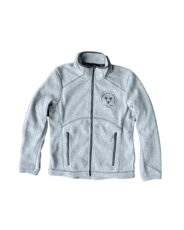 Dame Fleece Cardigan med logo